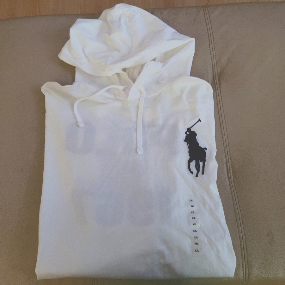 Long Sleeve Polo Hoodie T-Shirt.